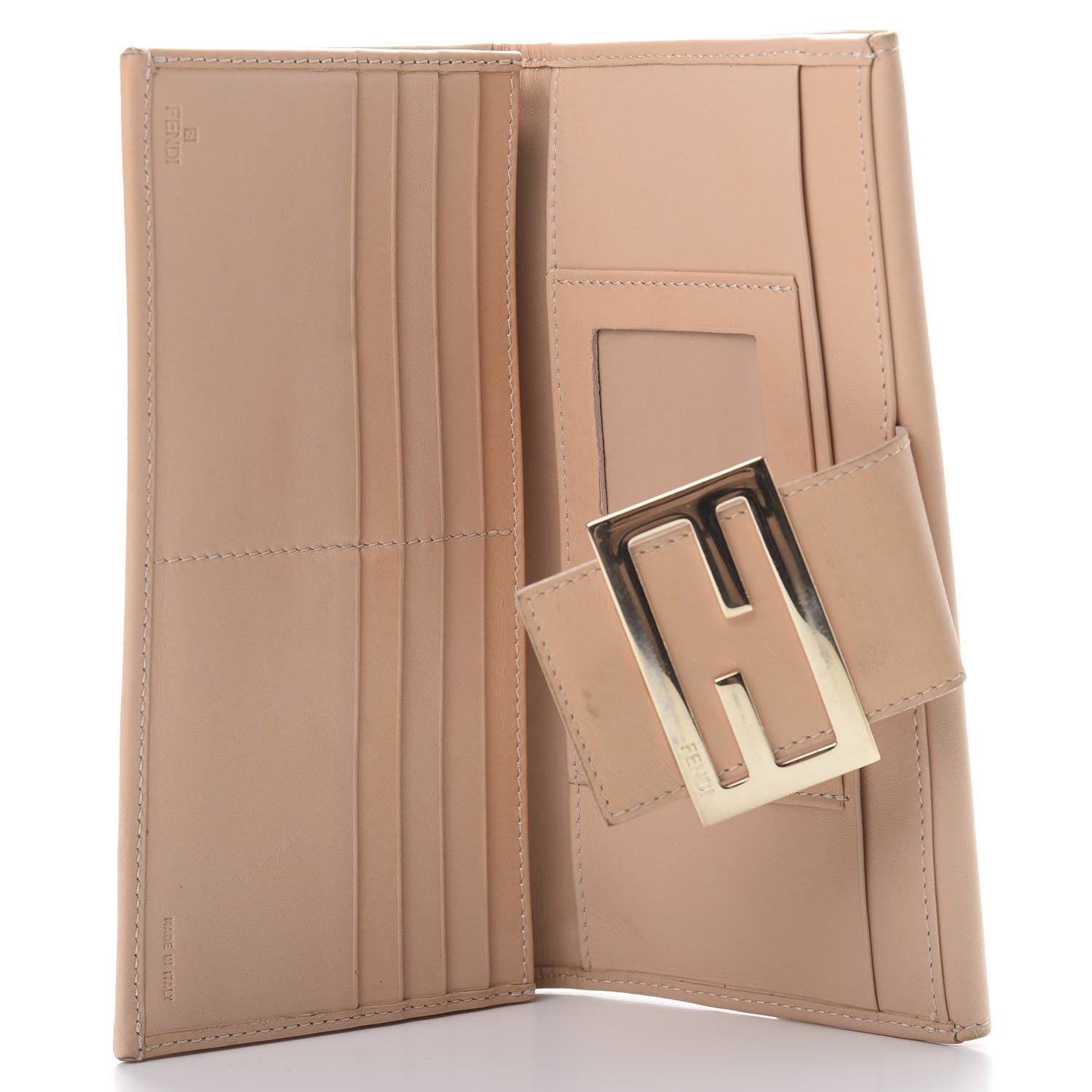 Fendi Zucchino Vitello Continental Wallet Cipria Teint Cipria 5 of 14