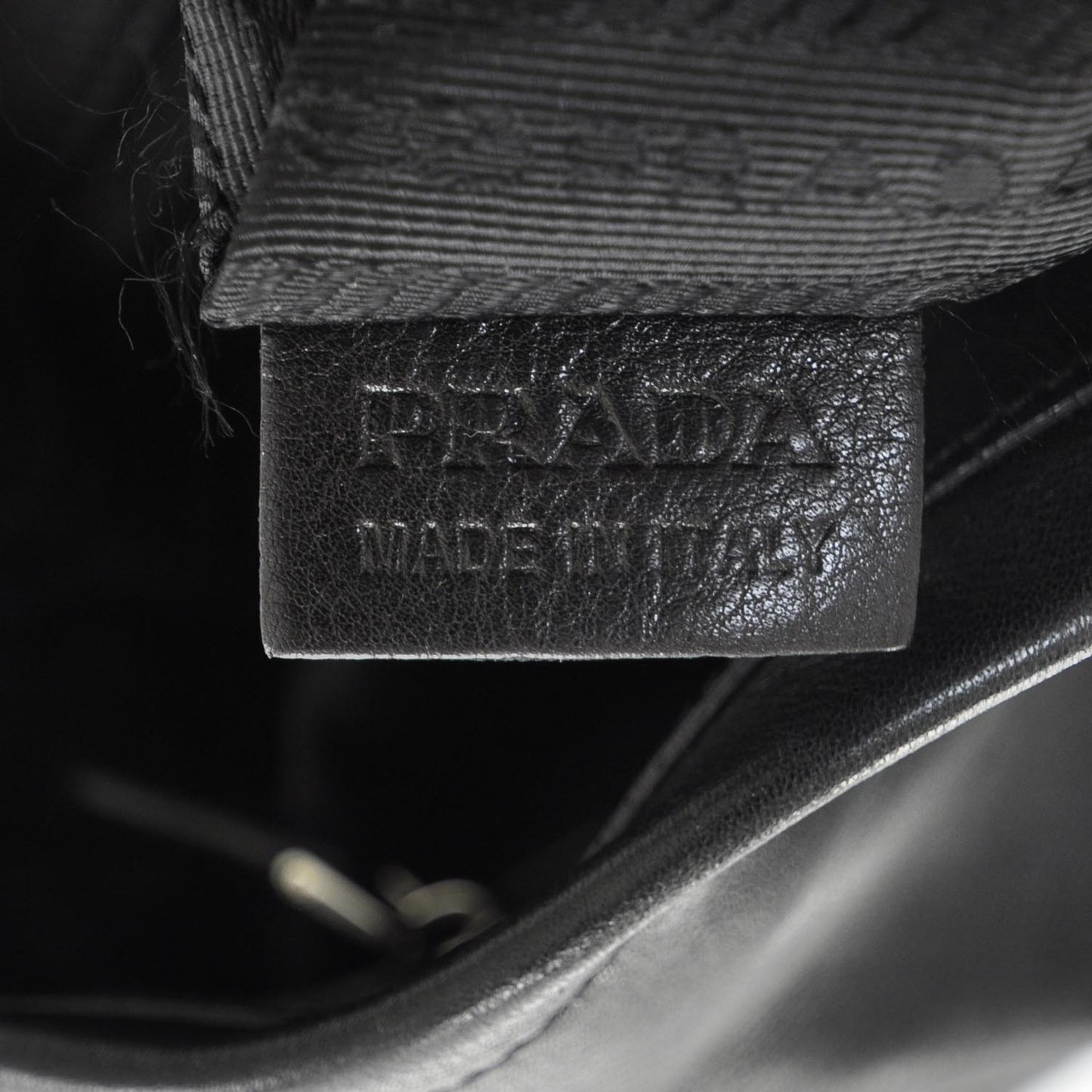 Calfskin Leather Hobo Bag Nero Black