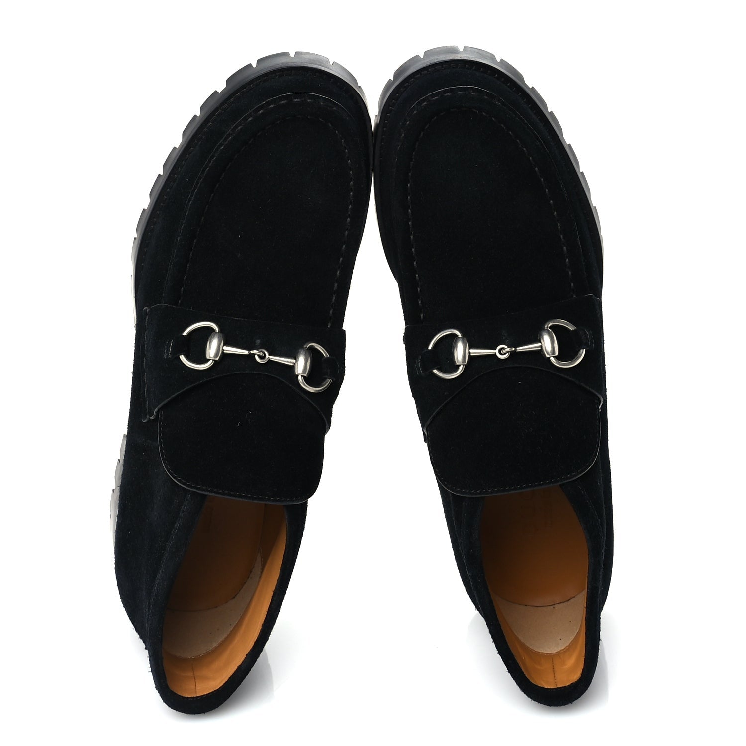 Gucci Suede Mens Horsebit Ankle Boots 8  Black 5 of 7