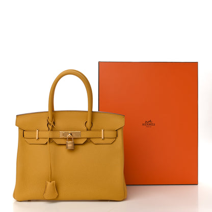 Hermes Togo Birkin 30 Jaune Ambre 11 of 11