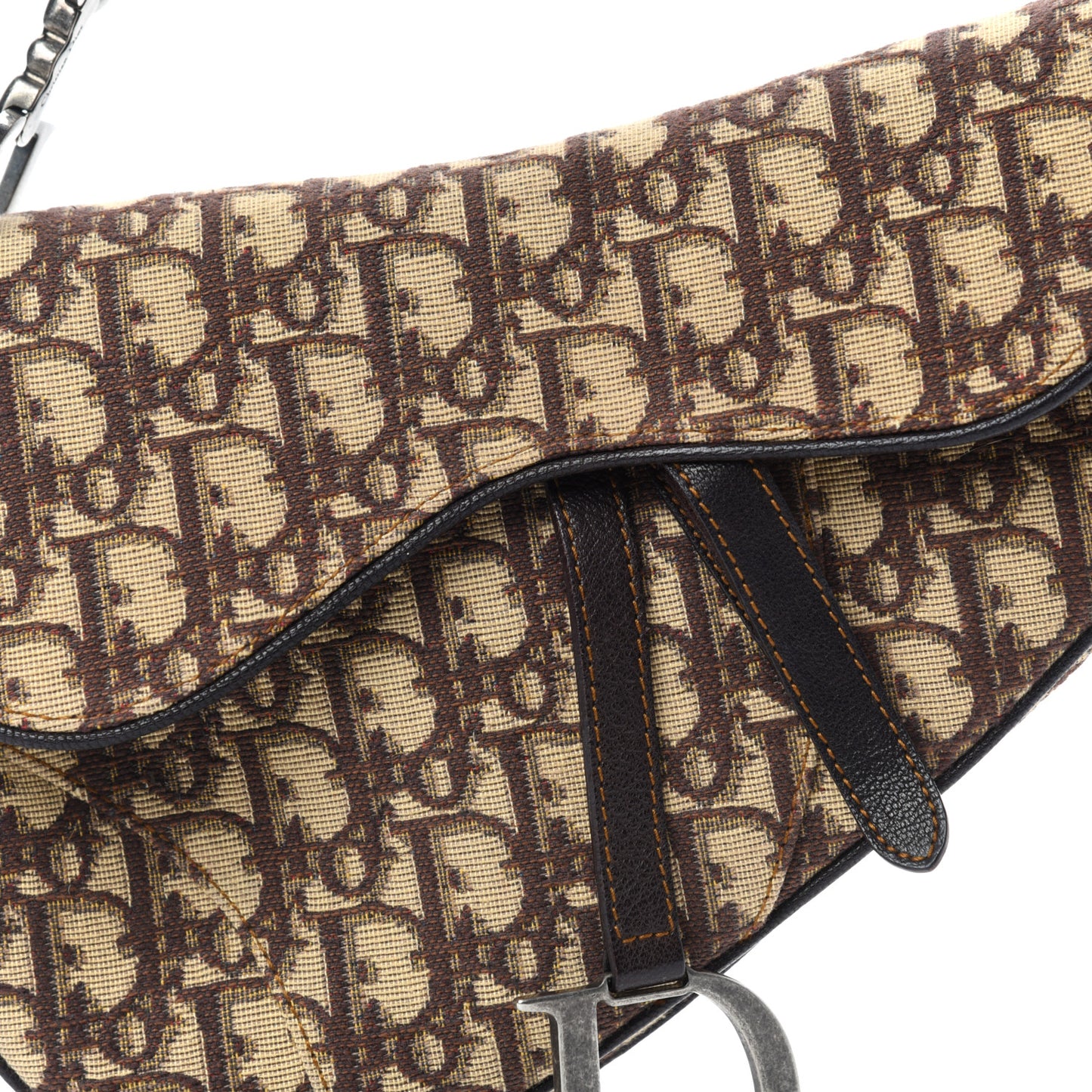 Monogram Saddle Bag Brown