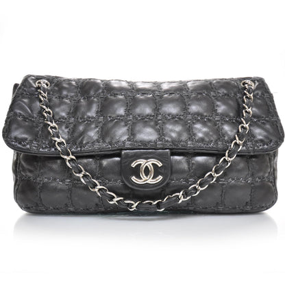 Chanel Lambskin Double Stitch Maxi Flap Black 3 of 12