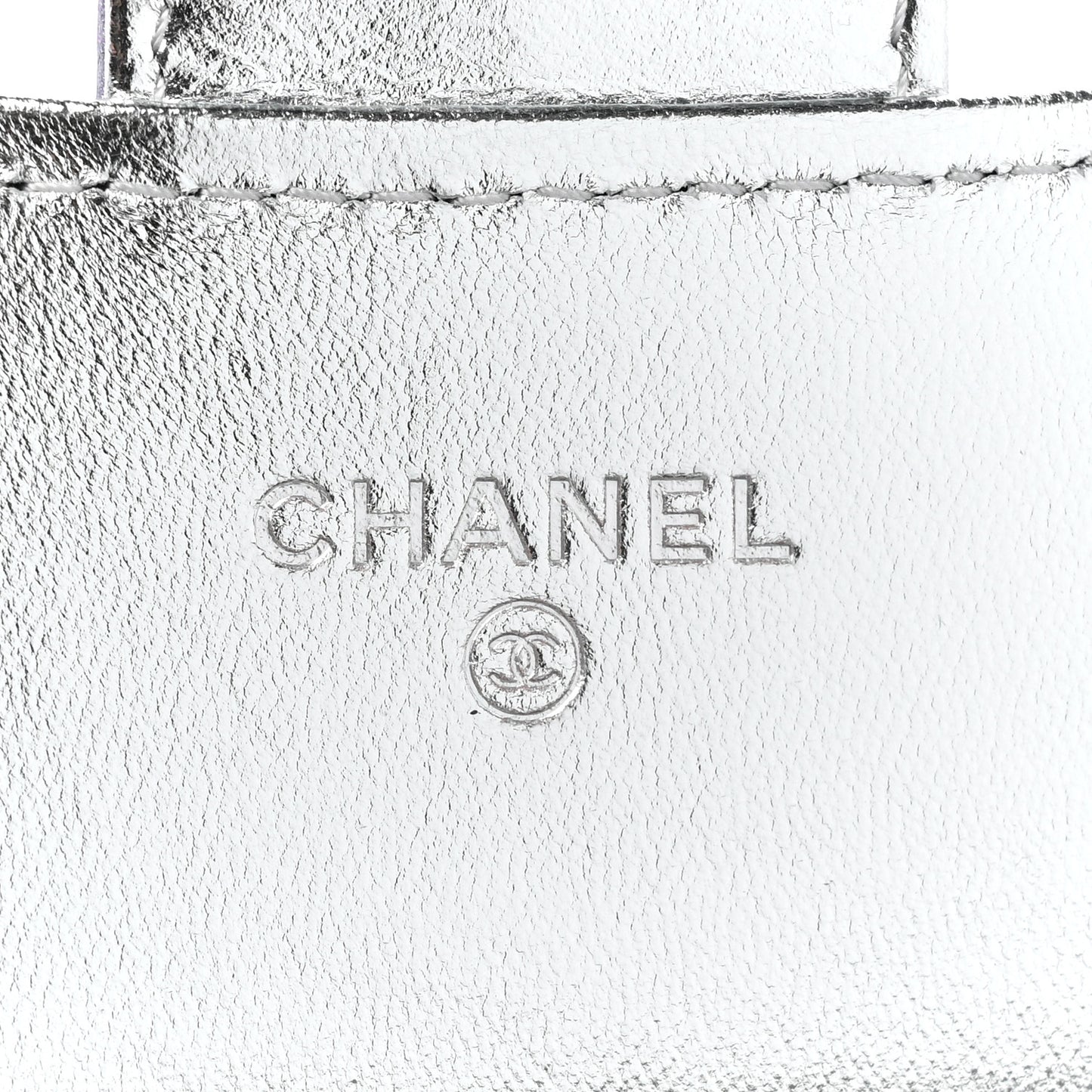 Gradient Metallic Calfskin Quilted Large Gusset Flap Wallet Silver Blue Yellow Purple