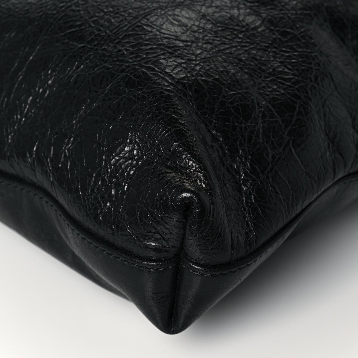 Fluffy Calfskin Morpheus Tote Bag Black