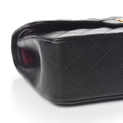 Chanel Caviar Quilted Jumbo Double Flap Black 8 of 11