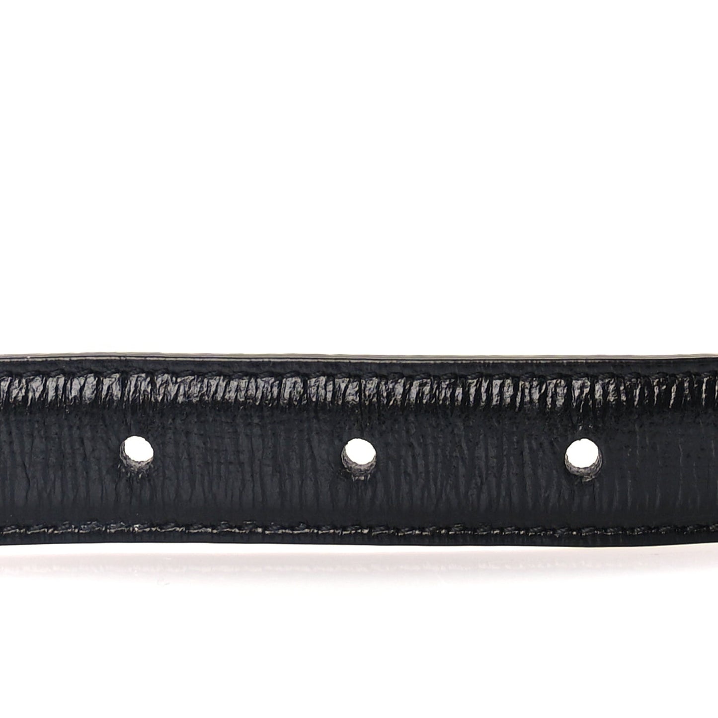 Azalea Calfskin Enamel Monochrome Double G 20mm Belt 70 28  Black