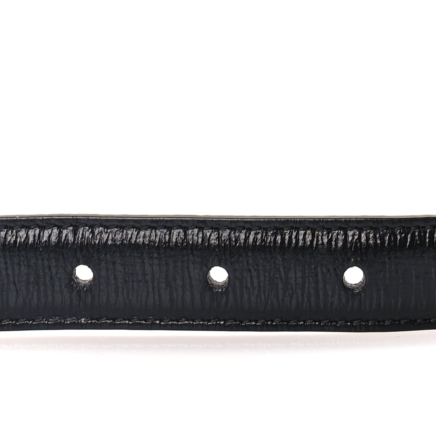 Gucci Azalea Calfskin Enamel Monochrome Double G 20mm Belt 70 28  Black 3 of 5