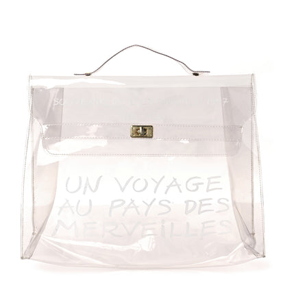 Hermes Vinyl Souvenir De L'Exposition Kelly Transparent 1 of 8