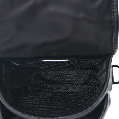 Prada Re-Nylon Saffiano Mini Pocket Single Snap Buckle Messenger Bag Black 4 of 8