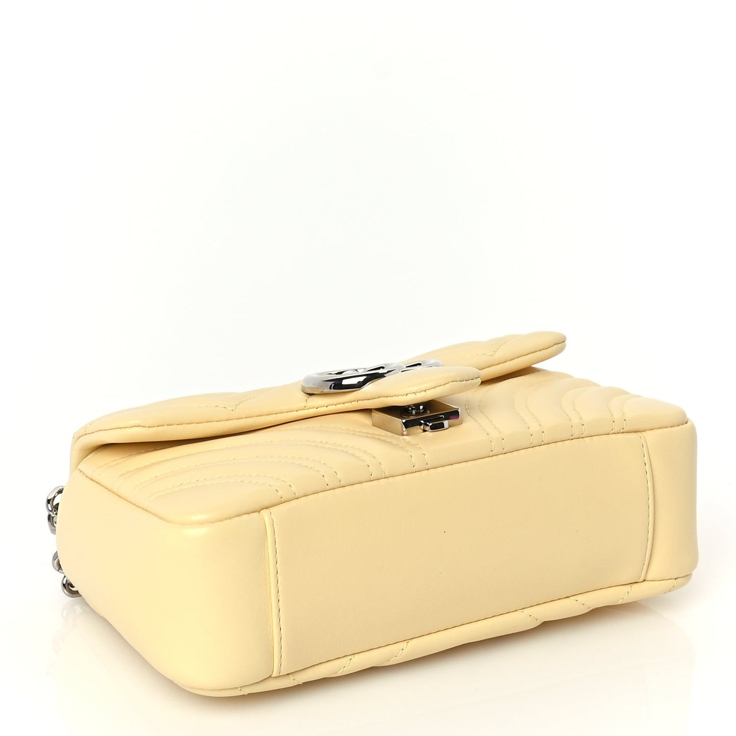 Lambskin Matelasse Small GG Marmont Shoulder Bag  Yellow