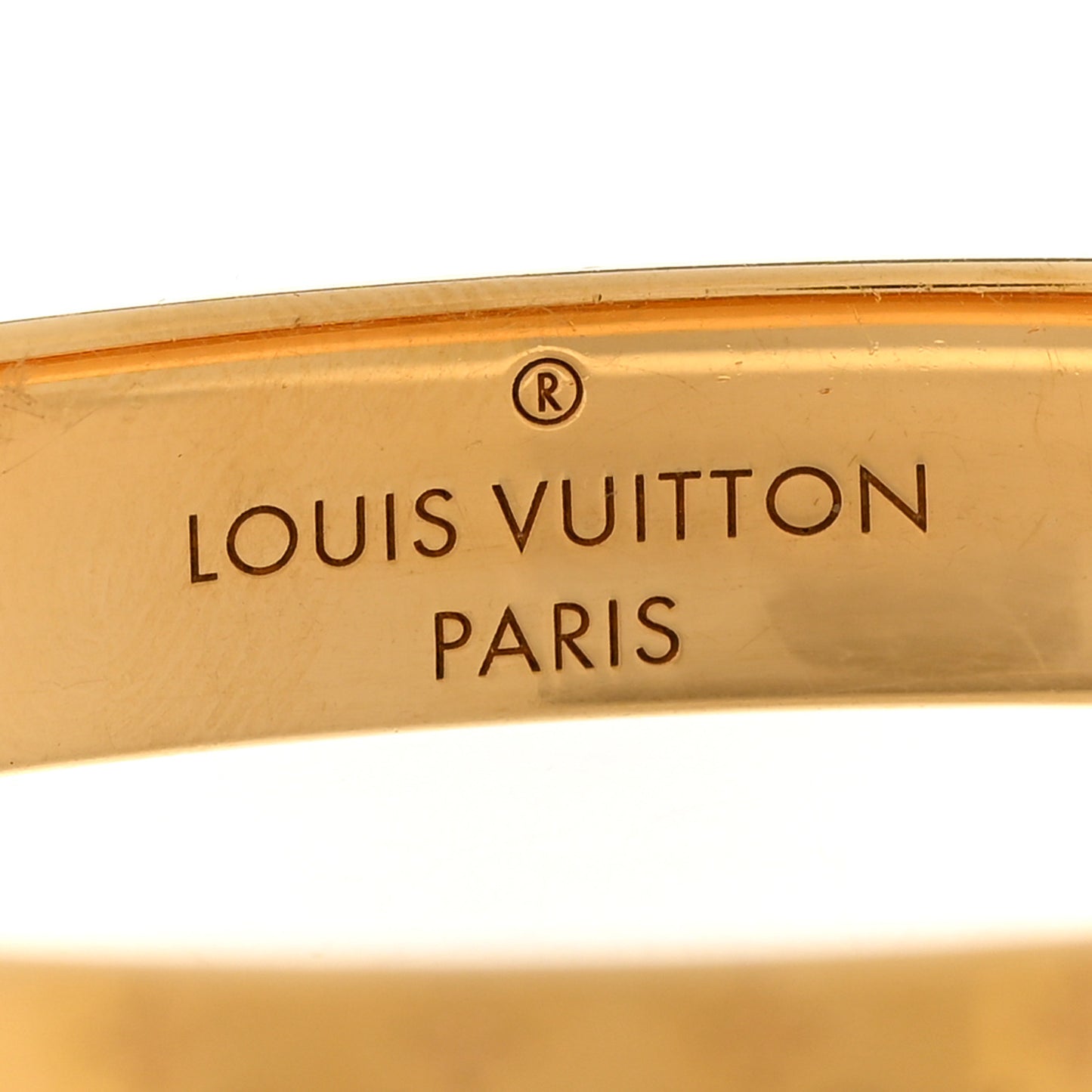 Brass Monogram Nanogram Cuff S Gold