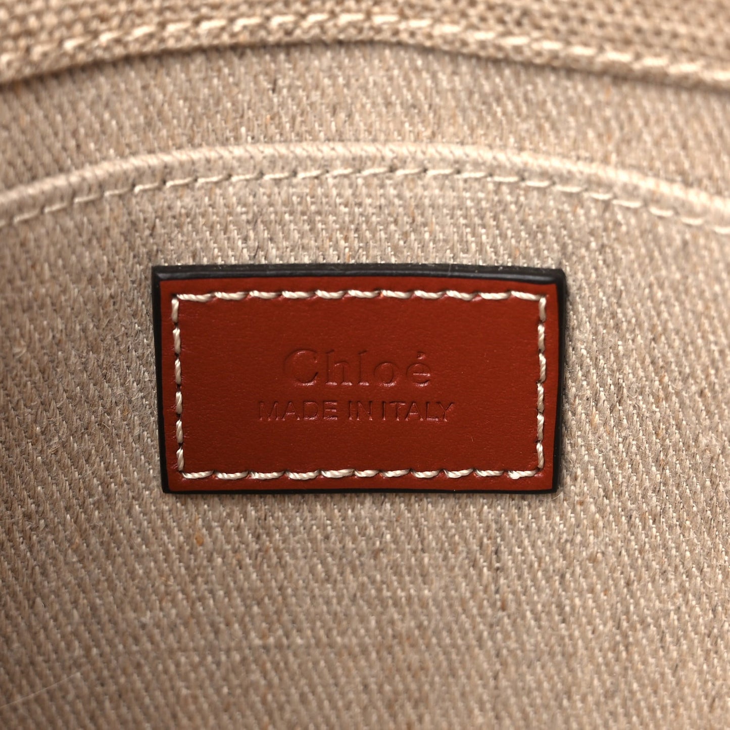 Cotton Calfskin Mini Woody Ribbon Tote White Brown