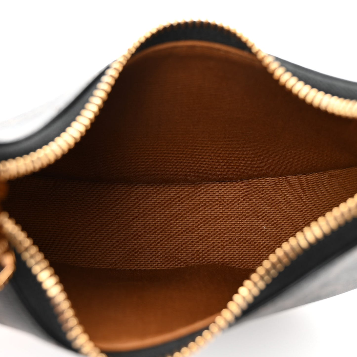 Canvas Calfskin Mini Ava Triomphe Shoulder Bag Tan