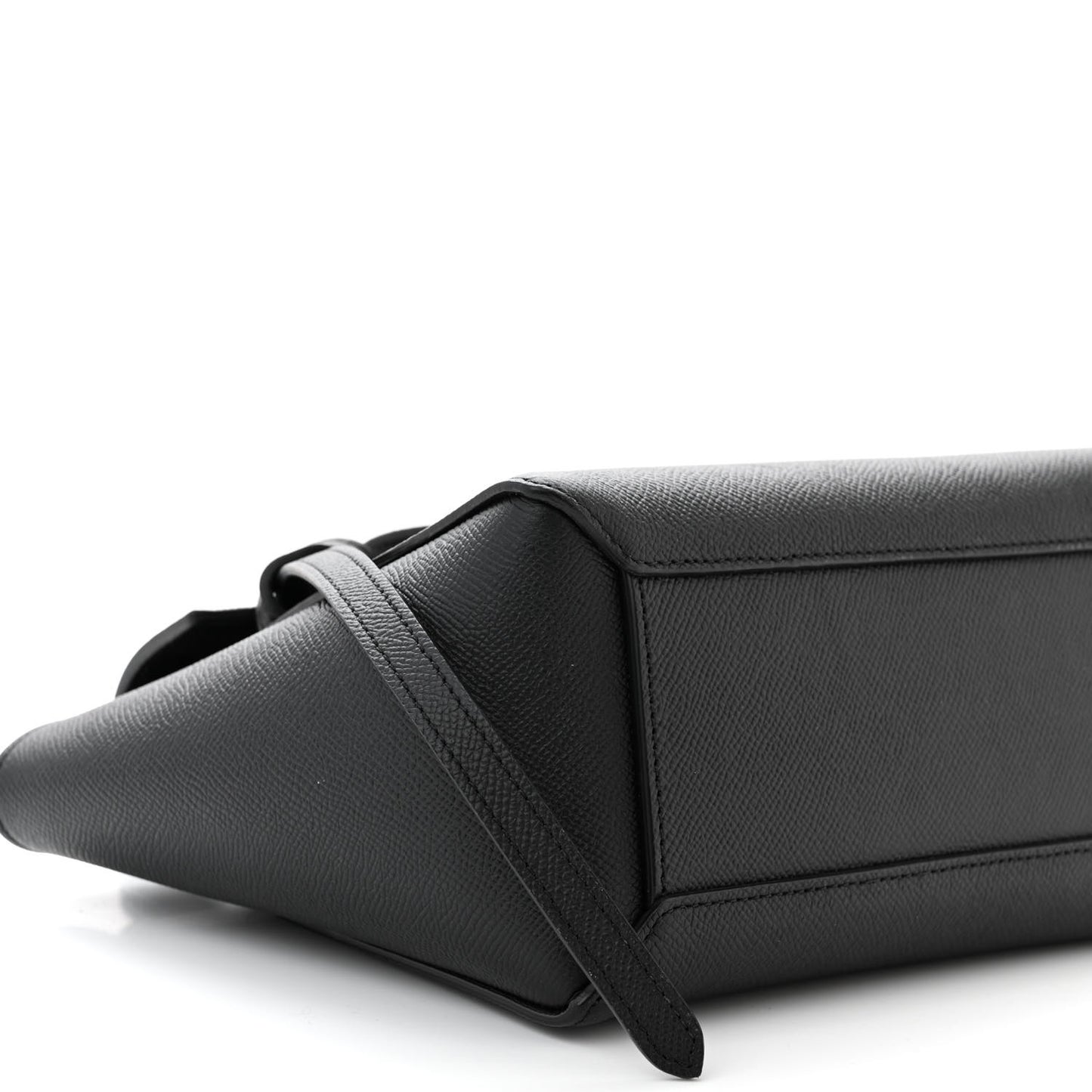 Grained Calfskin Nano Belt Bag Black