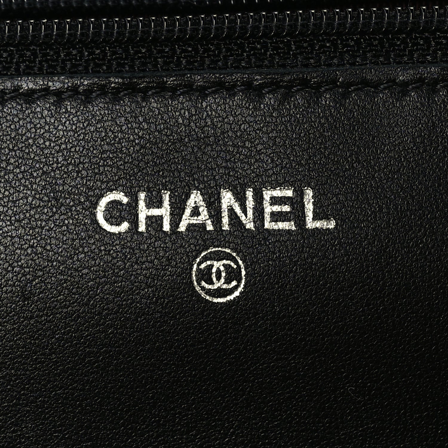 Chanel Lambskin Quilted Wallet On Chain WOC Black 5 of 9