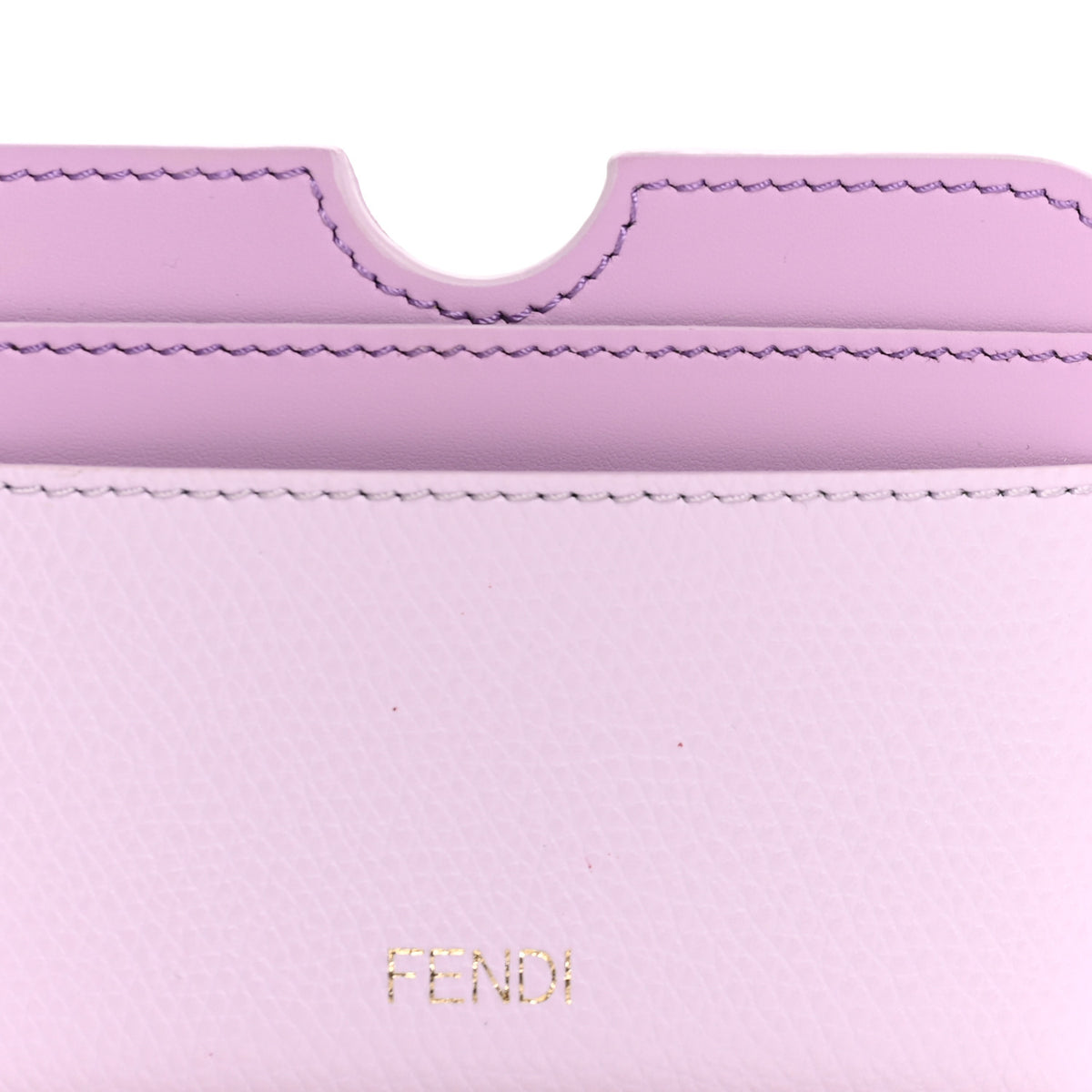 Vitello Cruise FF Diamonds Card Case Lilac