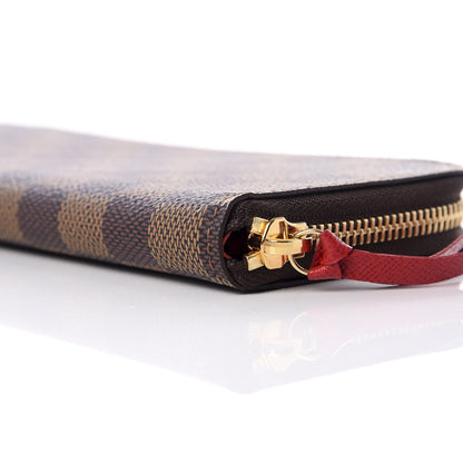 Louis Vuitton Damier Ebene Clemence Wallet Cherry 6 of 10