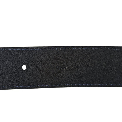 Louis Vuitton Ostrich 40MM Belt 100 40 Navy 4 of 6