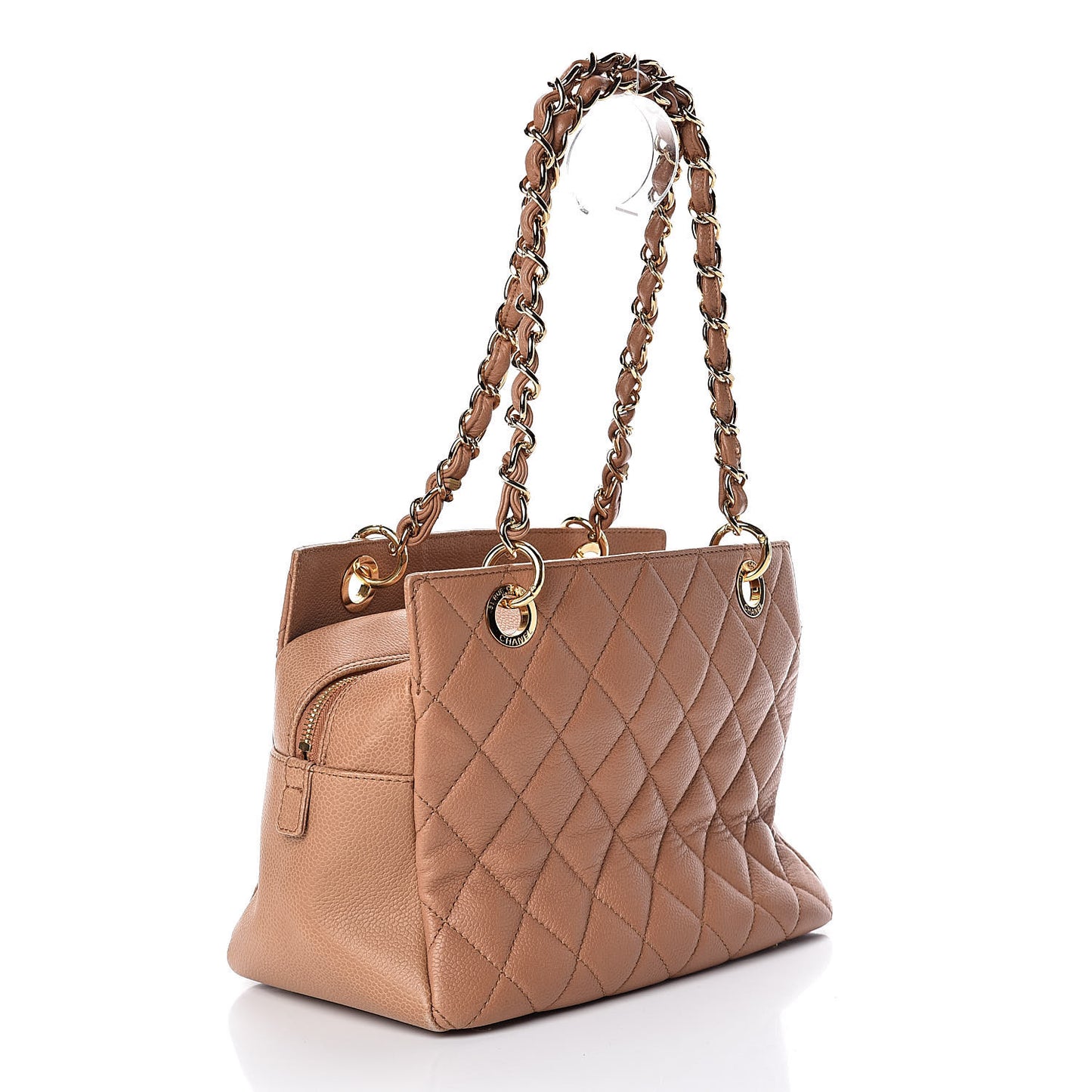 Caviar Petit Timeless Tote PTT Dark Beige