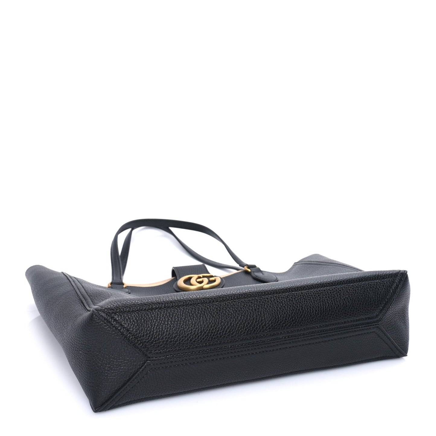 New Sakai Calfskin Lux Medium Dahlia Tote  Black