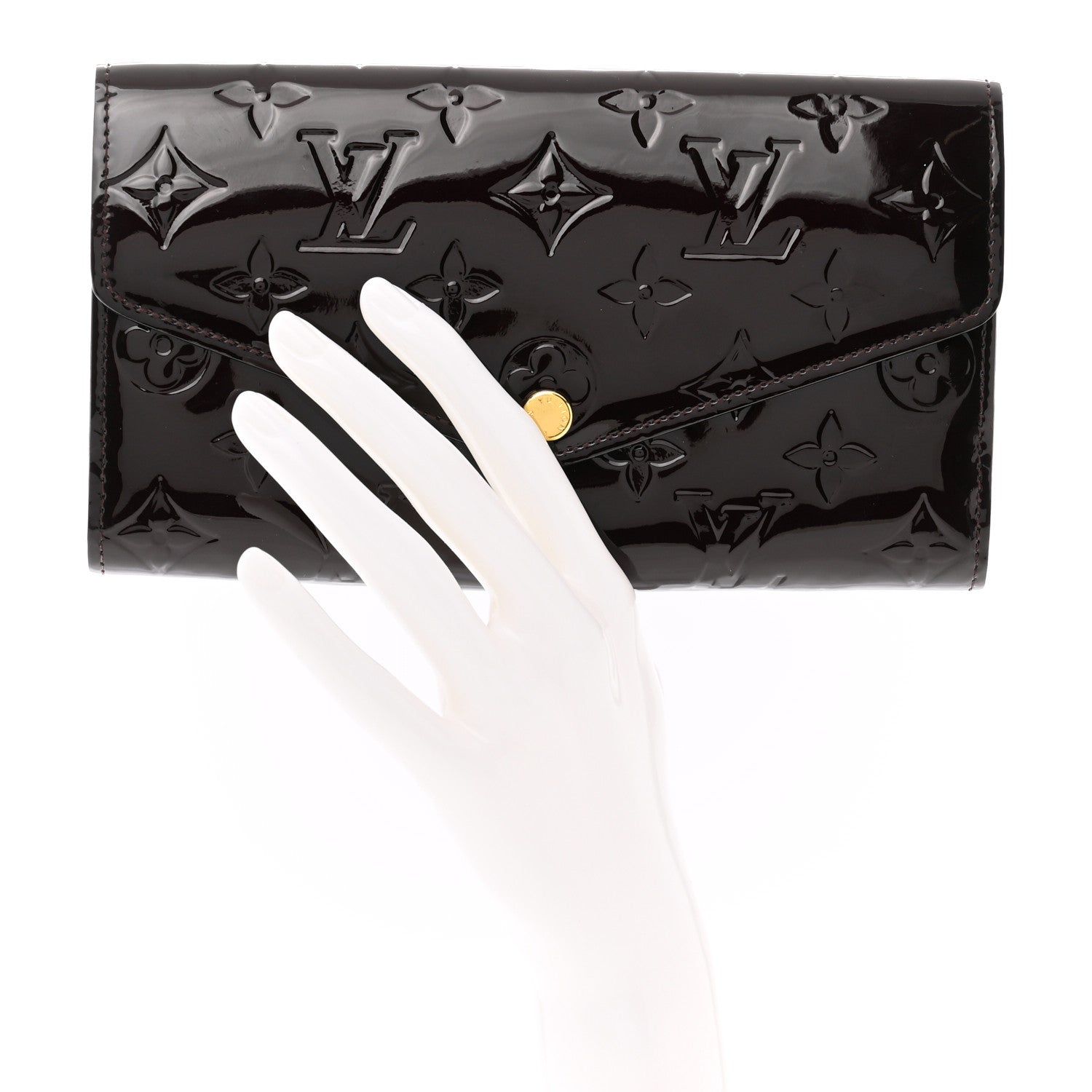 Louis Vuitton Vernis Sarah Wallet NM Amarante 2 of 8