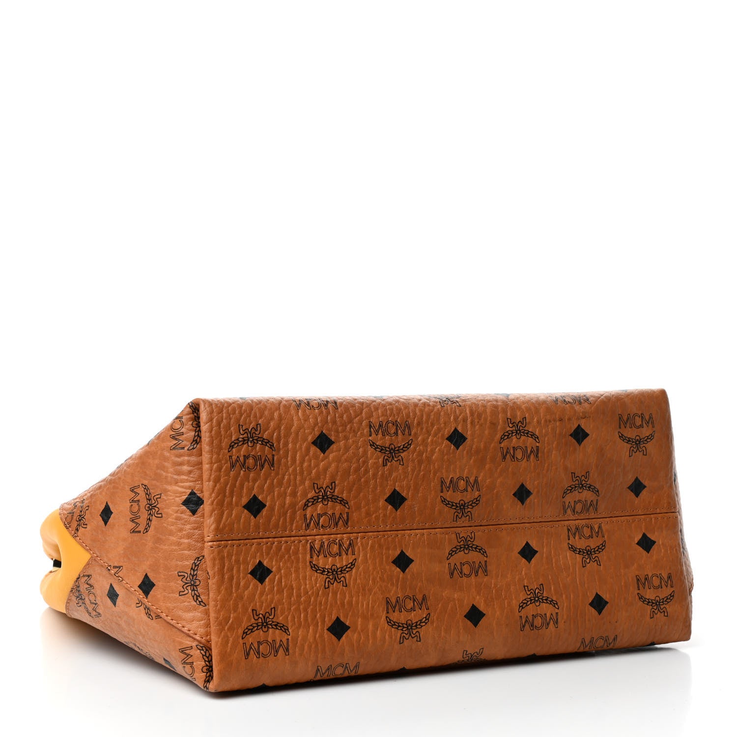 MCM Visetos Medium Klara Hobo Cognac Yellow 3 of 4