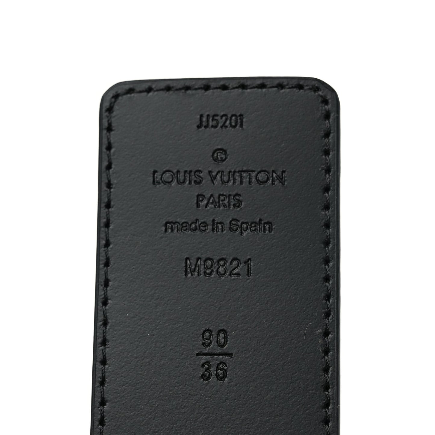 Calfskin Monogram 40mm LV Initiales Reversible Belt 90 36 Black