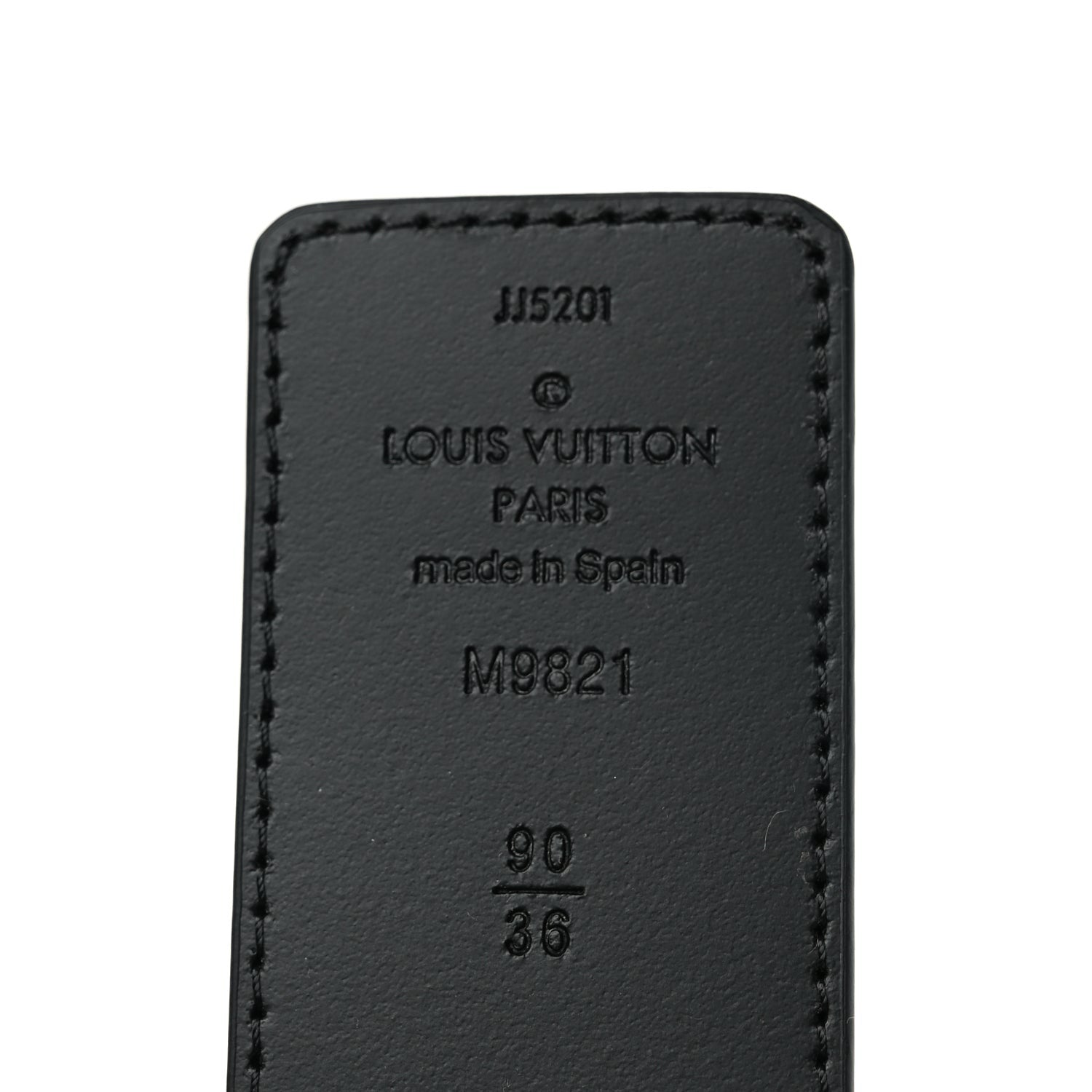 Louis Vuitton Calfskin Monogram 40mm LV Initiales Reversible Belt 90 36 Black 3 of 5