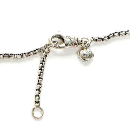 David Yurman Sterling Silver Diamond Belmont Pendant Necklace 4 of 5