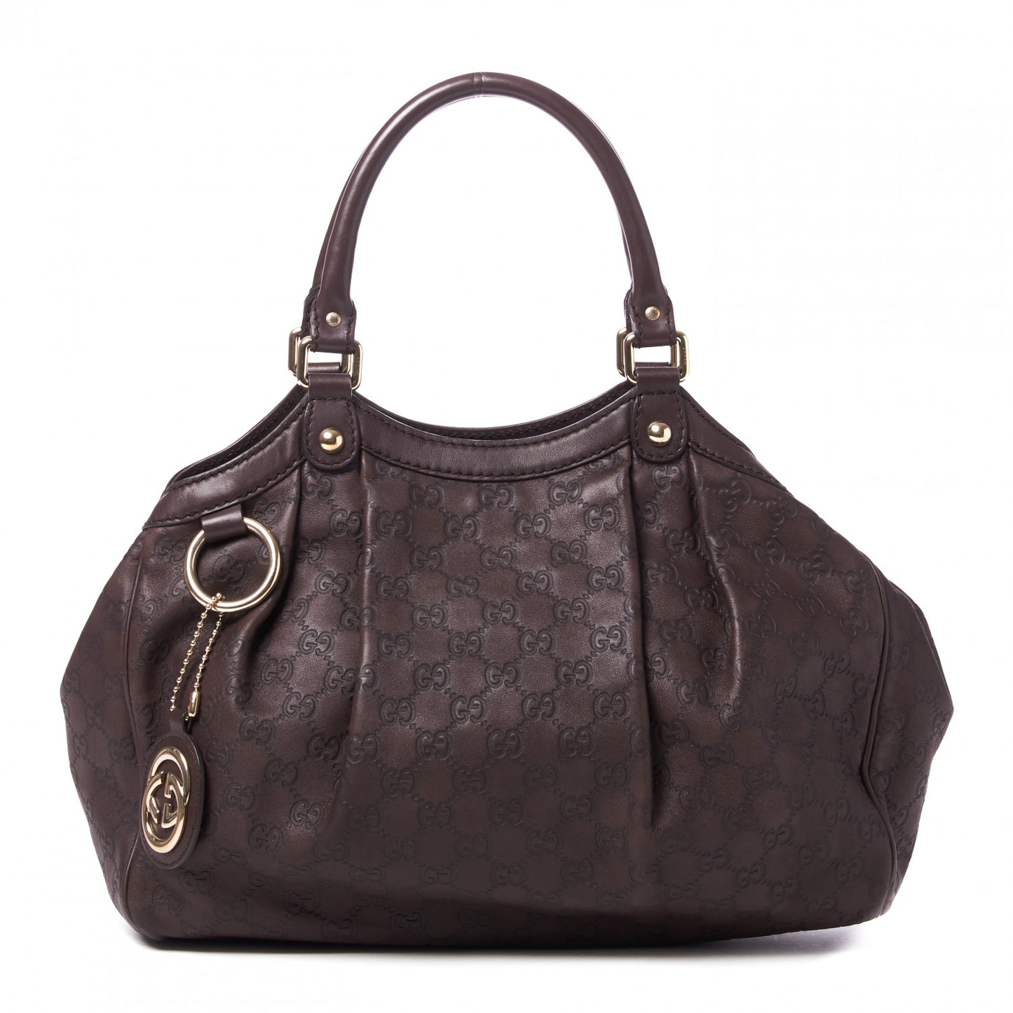 Guccissima Medium Sukey Tote Chocolate