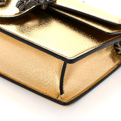 Gucci Metallic Calfskin Super Mini Dionysus Shoulder Bag Gold 9 of 9