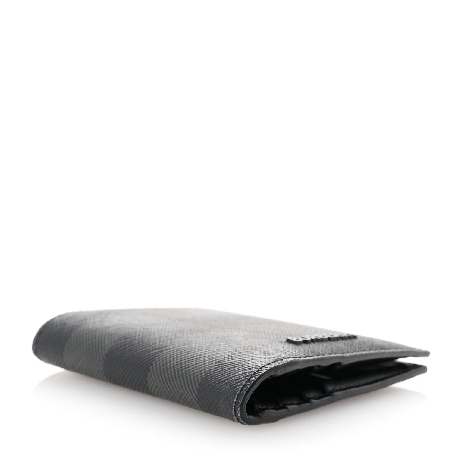 Burberry Charcoal Check Calfskin Bi-Fold Wallet 4 of 8