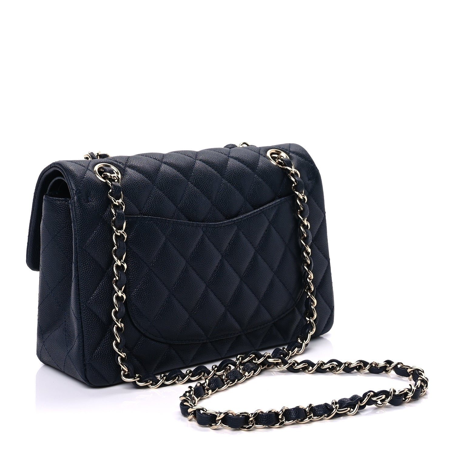 Chanel Caviar Quilted Small Double Flap Dark Navy 2 of 8