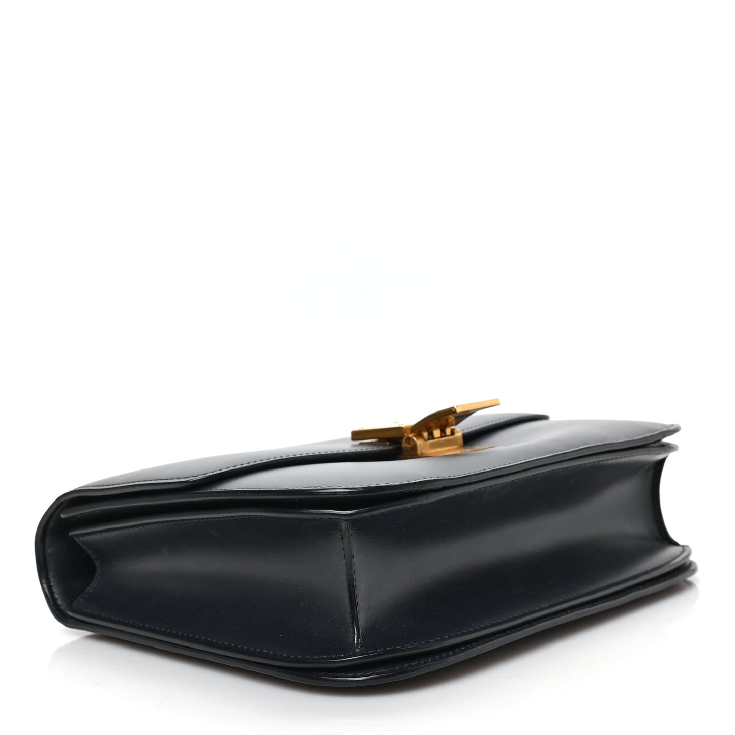 Box Calfskin Medium Classic Box Flap Bag Navy