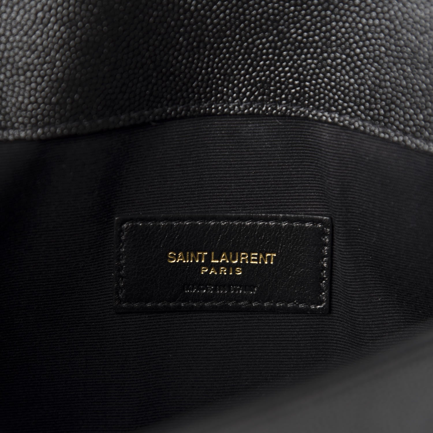Saint Laurent Grain De Poudre Uptown Pouch Black 8 of 9