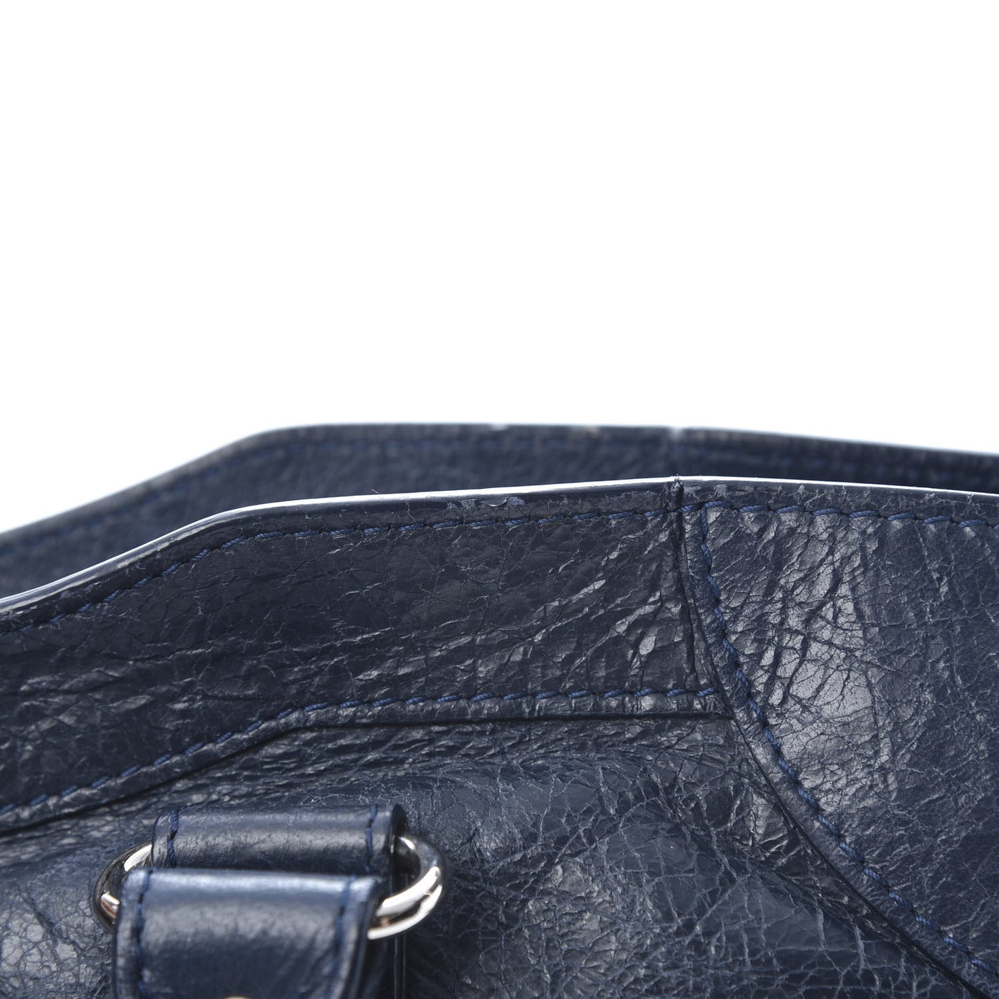 Agneau Classic Silver Hardware City Blue Obscur