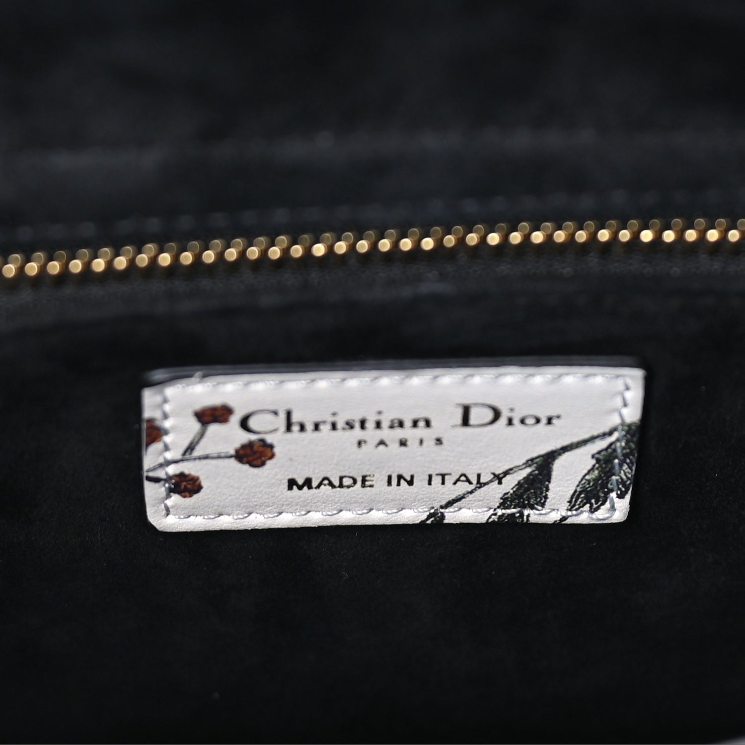 Christian Dior Calfskin Rosa Mutabilis Embroidered Medium Lady Dior  White Multicolor 5 of 7