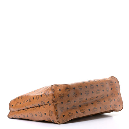 MCM Visetos Shopper Tote Cognac 3 of 10
