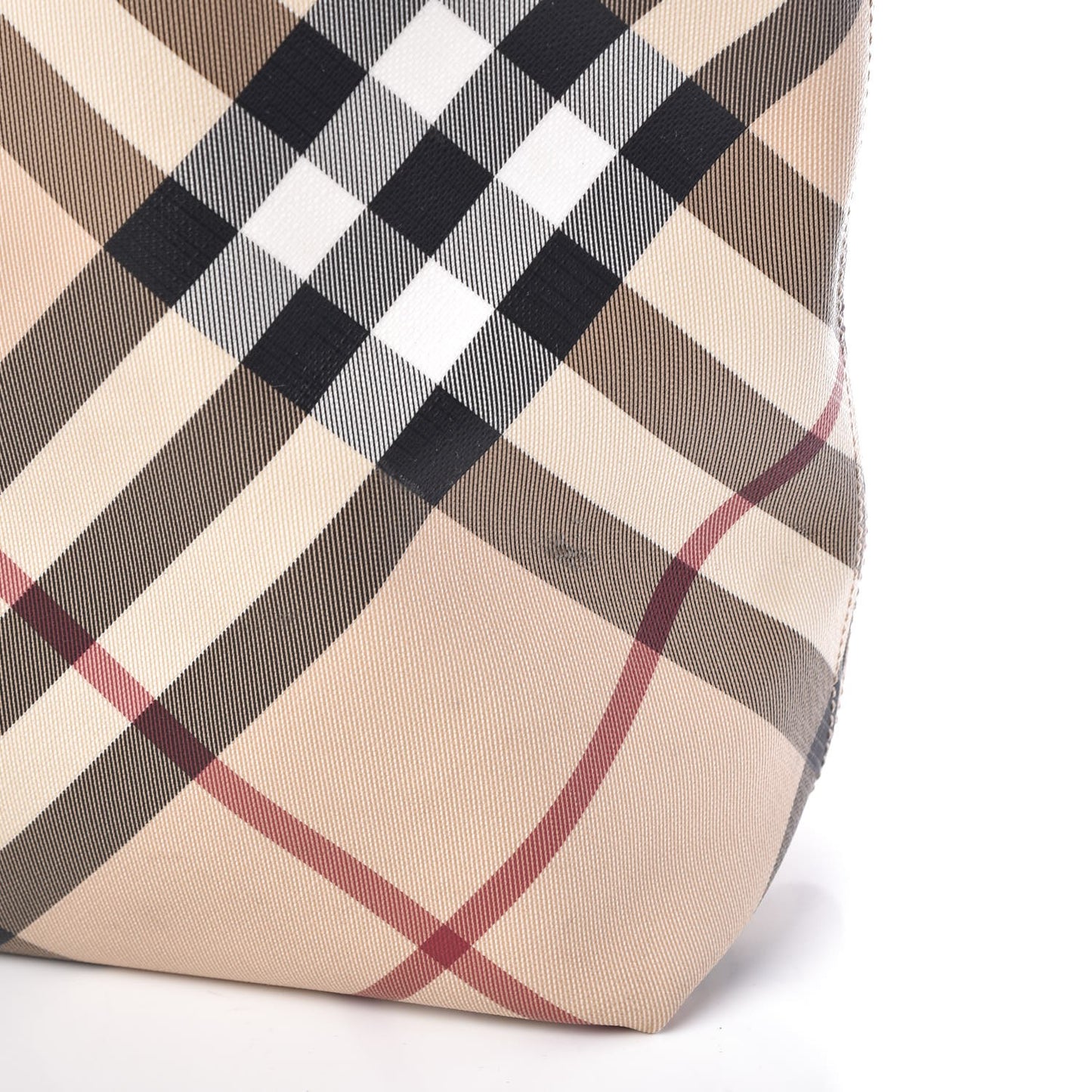 Nova Check Large Nickie Tote Black