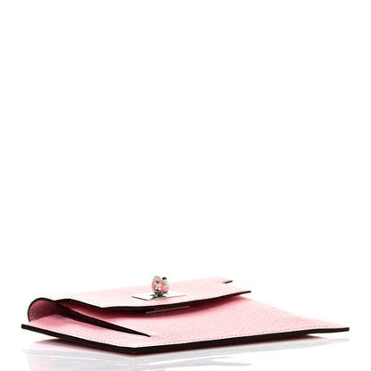 Hermes Chevre Mysore Kelly Pocket Compact Wallet Rose Sakura 4 of 7