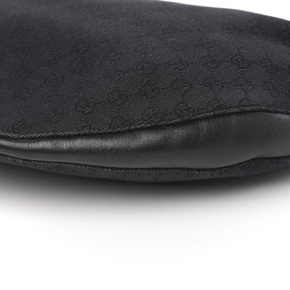 Gucci Denim Monogram Half Moon Hobo Black 8 of 9