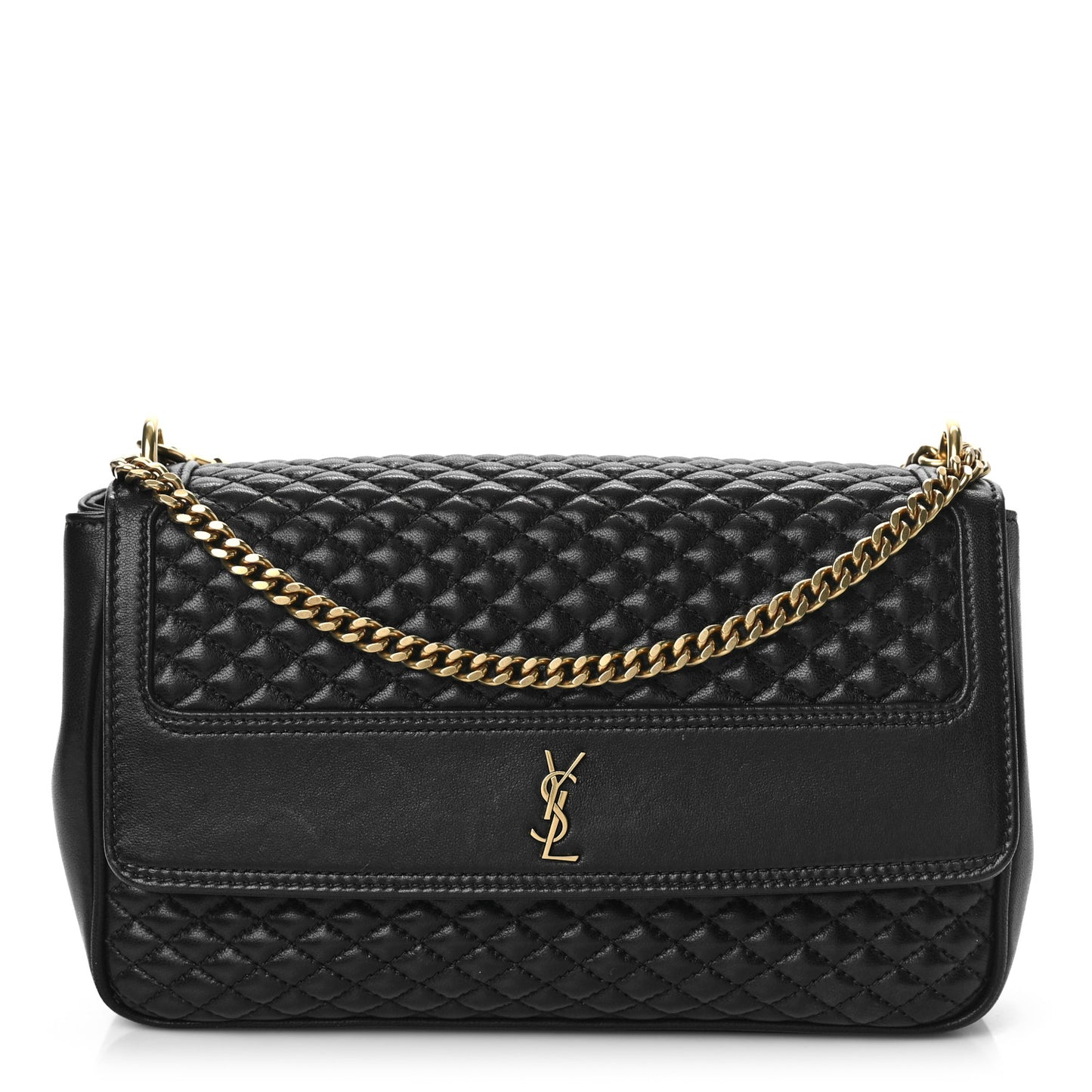 Lambskin Quilted Victoire Shoulder Bag Black