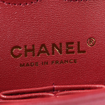 Chanel Iridescent Caviar Quilted Medium Double Flap Dark Pink 6 of 10