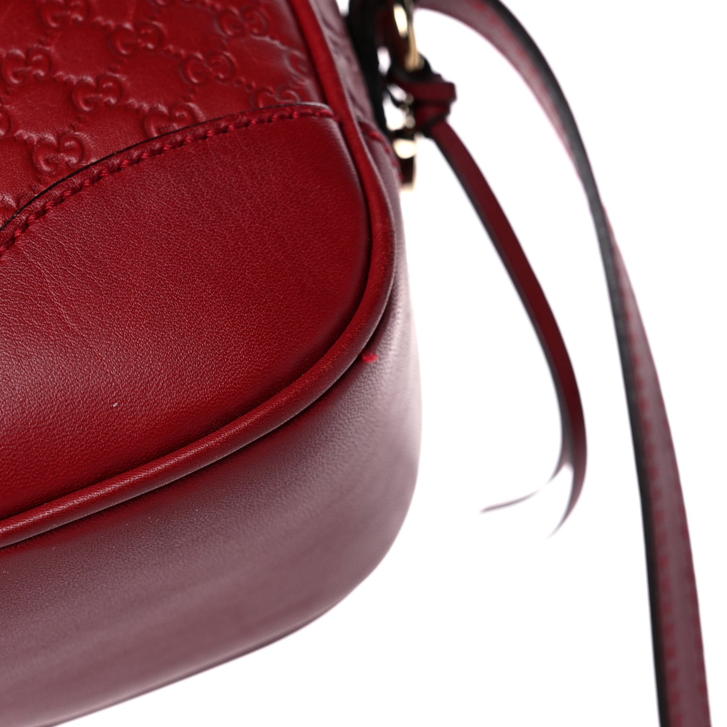 Microguccissima Mini Bree Messenger Bag Red