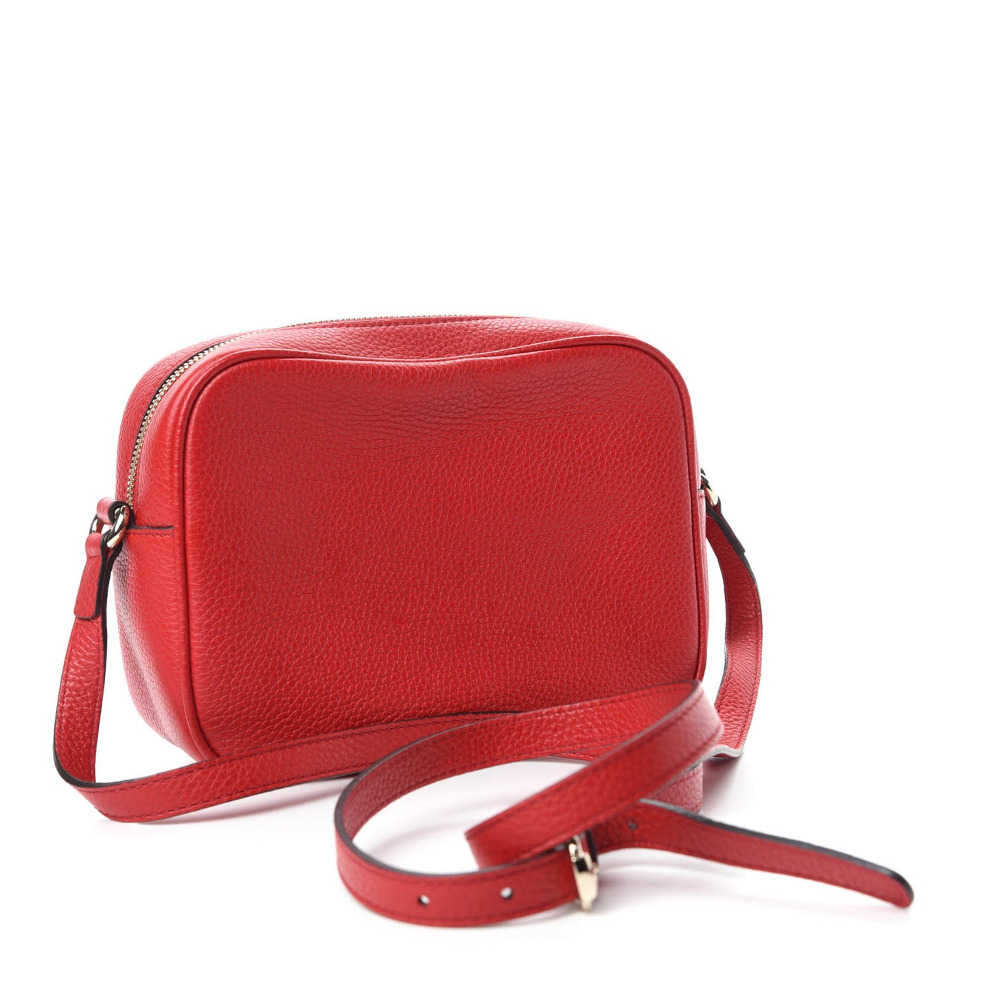 Pebbled Calfskin Small Soho Disco Bag Tabasco Red
