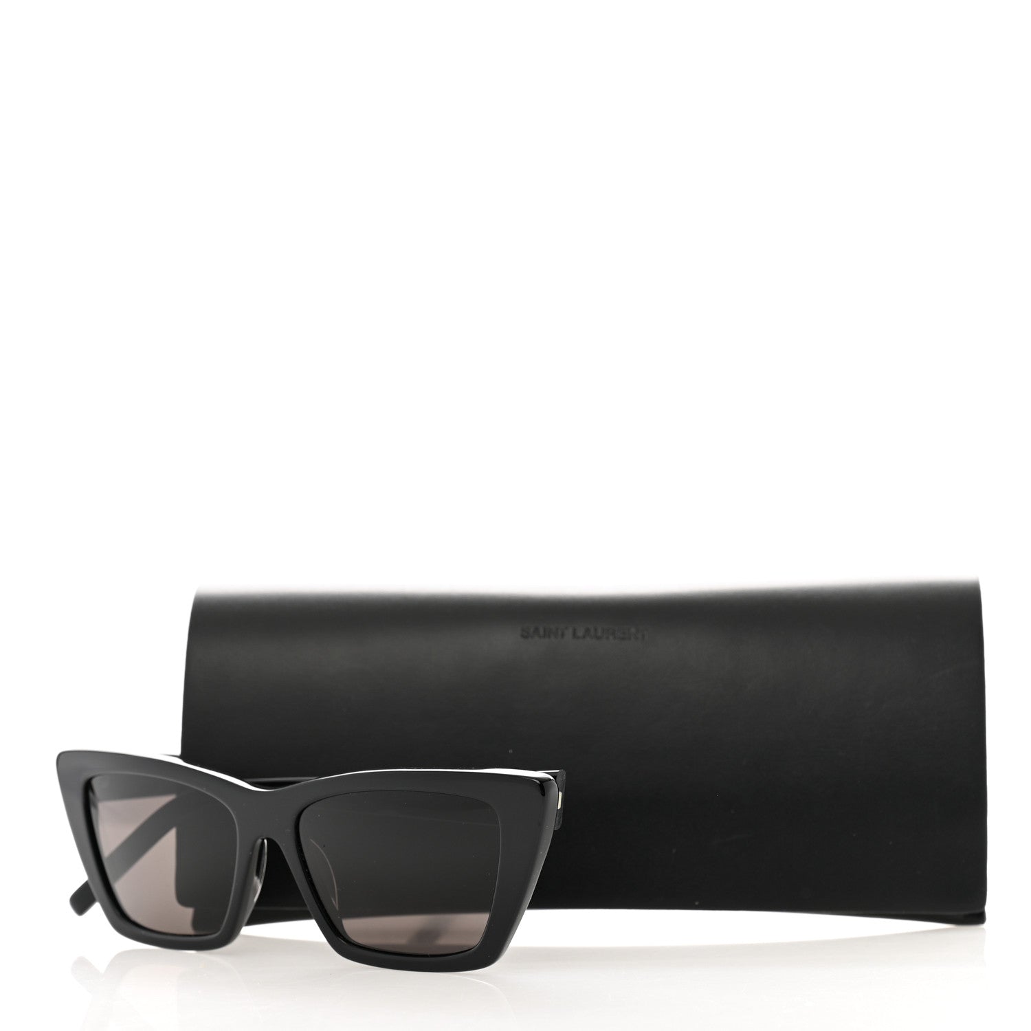 Saint Laurent Acetate Mica Cat Eye Sunglasses SL 276 Black 7 of 7