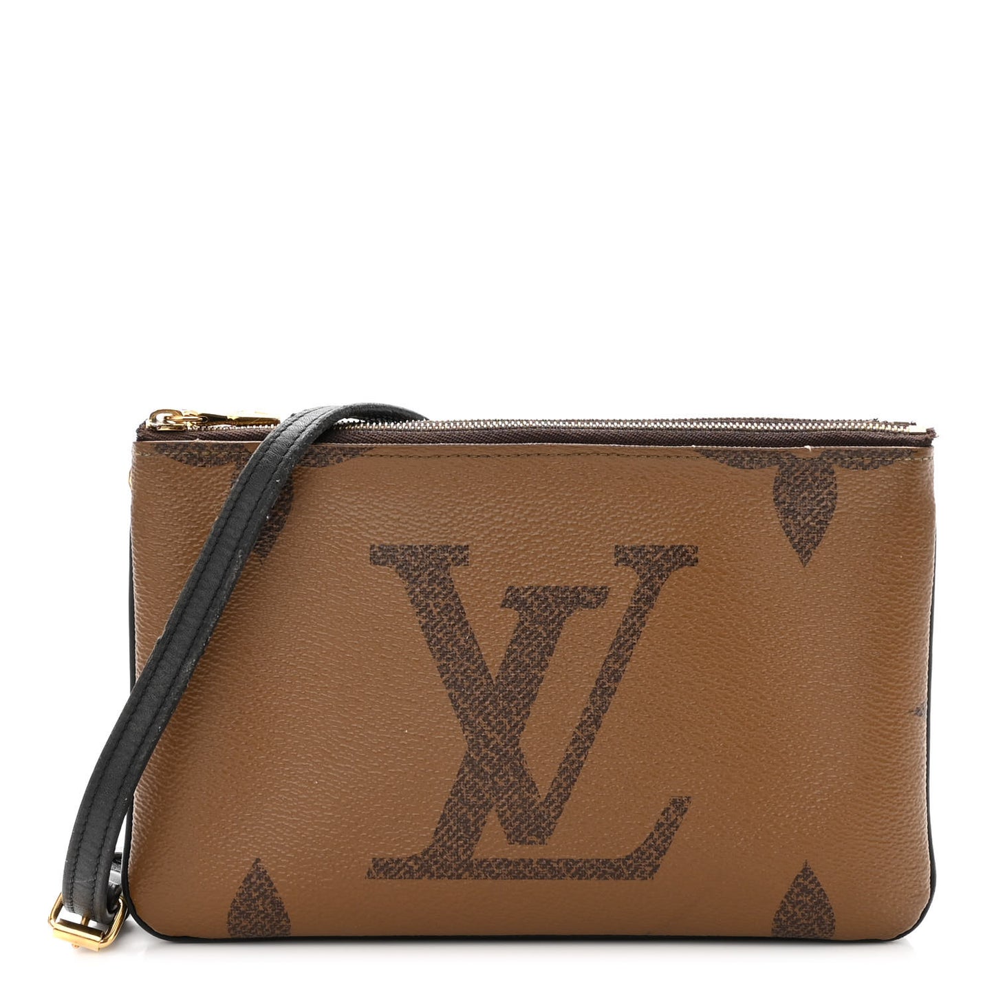 Reverse Monogram Giant Double Zip Pochette