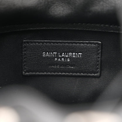 Saint Laurent Smooth Calfskin Studded Small Bahia Drawstring Bucket Bag Black 7 of 7