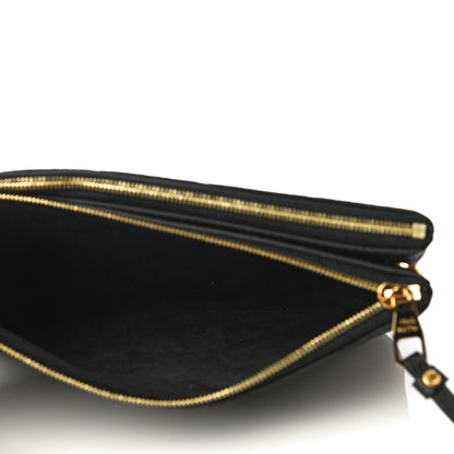 Louis Vuitton Empreinte Double Zip Pochette Black 5 of 10