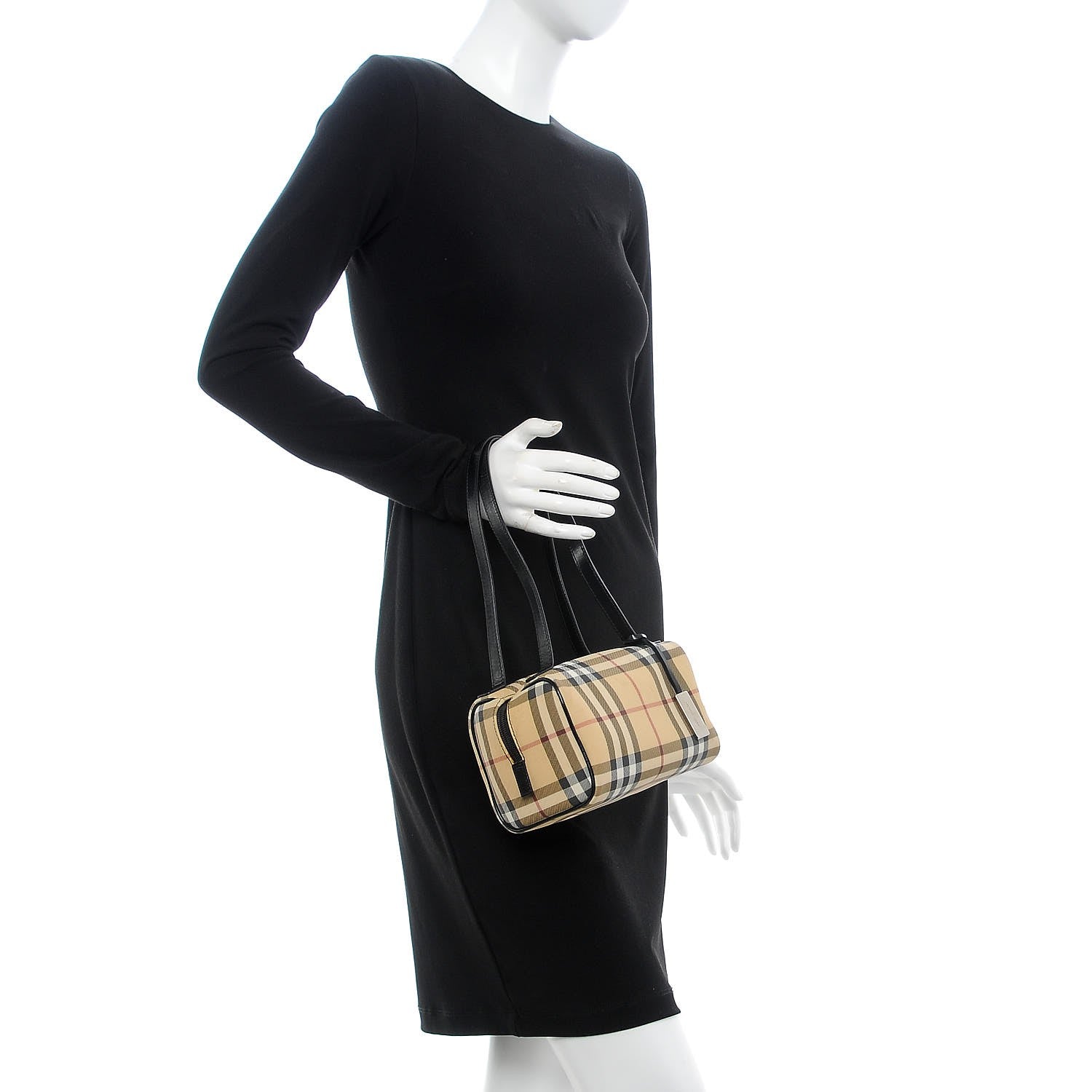 Burberry House Check Small Shoulder Bag Black 2 of 10